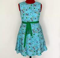 Платье для девочки, миди из штапеля, размер 34/122, цвет 1-ПЛ8-1