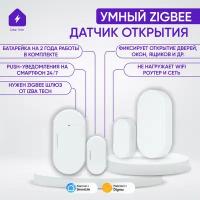 Датчик открытия дверей и окон Zigbee для умного выключателя розетки с Алисой