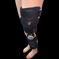 Ортез брейс на коленный сустав с ограничением амплитуды движений, после операций, травм, размер универсальный