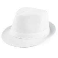 Шляпа Мафиози, полиэстер, Белый, 1 шт