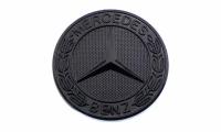 Эмблема на капот Mercedes черный глянец