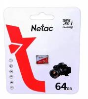 Карта памяти Netac P500 ECO MicroSDHC 64Gb Class 10 UHS-I 80MB/s (NT02P500ECO-064G-S)