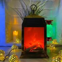 Электрокамин- светильник декоративный с эффектом огня, высотой 26 см