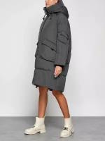 Пальто утепленное с капюшоном зимнее женское AD51139TC, 48