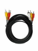 Кабель аудио Vcom 3xRCA (M) - 3xRCA (M), 5m VAV7150-5M