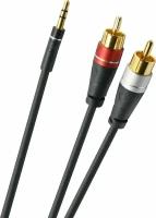 Кабель межблочный Oehlbach Select Audio Jack RCA Link, 2.0m (33191)