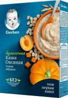 Каша Gerber Овсяная с тыквой и абрикосом безмолочная 180г