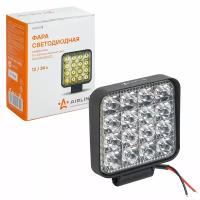 Фара светодиодная квадратная, 16 LED рассеяный свет, 16W (83х83х22) 12/24V PLUS ALED018 AIRLINE