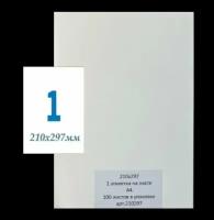 Этикетки самоклеящиеся А4 100 листов белые 210х297 мм (1 этикетка на листе) Multilabel