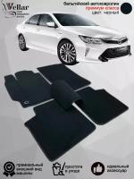 Ворсовые коврики для автомобиля Toyota Camry V50/V55 /2011-2018/ автомобильные коврики в машину Тойота Камри 50/55