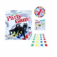 Подвижная игра Party game Твистер, игровое поле 110 х 160 см, для взрослых и детей 999-121