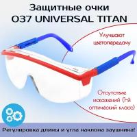 Очки защитные открытые РОСОМЗ О37 Universal Titan прозрачные (13711)