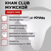 Защита паха (бандаж) Khan Club мужской (XS, белый)