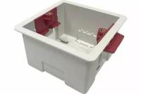 NH03 Монтажная квадратная коробка для гипсокартона размер 81х81 наружные габариты (UK)