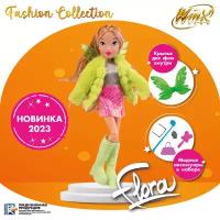 Кукла Winx Club Fashion Флора с крыльями и аксессуарами, 24 см, IW01372202 зеленый