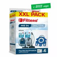 Мешки-пылесборники Filtero MIE 04 XXL Pack Экстра, для пылесосов Miele, синтетические, 6 штук