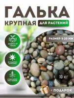 Песок, крупная галька, 10кг /фр. 5,0-20,0 мм/ речной, мытый