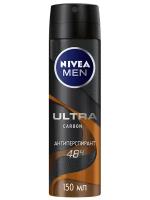NIVEA Антиперспирант спрей Men Ultra Carbon, 150 мл