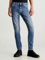 Джинсы зауженные Calvin Klein Jeans, размер 33/34, синий