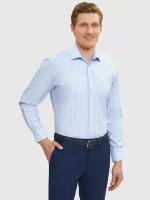 Прямая мужская рубашка Kanzler 265333 голубая, размер 46