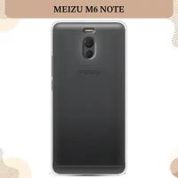 Силиконовый чехол на Meizu M6 Note / Мейзу M6 Нот, прозрачный