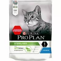 Сухой корм Pro Plan® для взрослых стерилизованных кошек и кастрированных котов старше 1 года, с кроликом, Пакет, 200 г