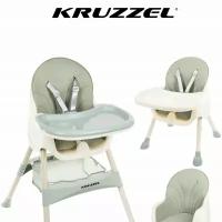Детский стульчик для кормления Kruzzel 3in1, зелёный