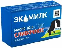 Масло сладко-сливочное Экомилк 82.5% 380г