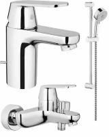 Комплект смесителей (3 в 1) Grohe Eurosmart Cosmopolitan 121655