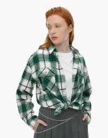 Рубашка Gloria Jeans, размер 12-13л/158 (40), зеленый, мультиколор