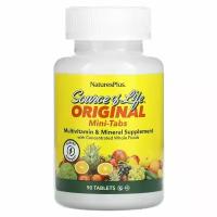 NaturesPlus, Source Of Life, Multi-Vitamin & Mineral Supplement with Whole Food Concentrates, 90 Mini-Tablets