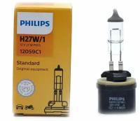 Лампа автомобильная галогенная Philips Standard 12059C1 H27W/1 12V 27W PGJ13 3200K 1 шт