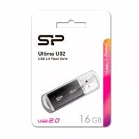 Флеш-накопитель USB 16GB Silicon Power Ultima U02 чёрный