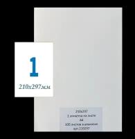 Этикетки самоклеящиеся А4 100 листов белые 210х297 мм (1 этикетка на листе) Multilabel