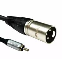 Кабель TUBON Микрофонный межблочный XLR (M) Male - RCA (M) Male OD6.0 ПВХ XMR001 1.5м