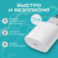 Зарядка для iPhone, iPad, airpods/USB-C Power Adapter 20W