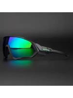 Солнцезащитные очки Kapvoe Очки спортивные унисекс для лыж, велосипеда, туризма очки/KE9408-04, черный, зеленый