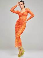 Платье ALZA, размер 42, желтый, оранжевый