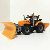 Снегоуборочная техника - игрушка трактор с отвалом-грейдером 