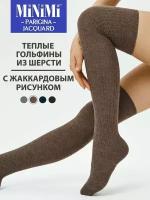 Гольфины Minimi parigina JACQUARD VAR.1 180 (гольфины шерсть) Cappuccino 35-38