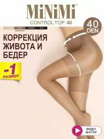 Колготки MiNiMi Control Top, 40 den, размер 2-3, бежевый, коричневый