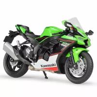 Мотоцикл модель коллекционная WELLY 1:12 Kawasaki Ninja ZX-10R, зеленый