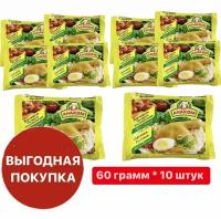 Вермишель быстрого приготовления Анаком с курицей/ 60 грамм / 10 штук