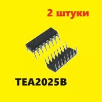 TEA2025B микросхема (2 шт.) DIP-16 аналог TDA2824 схема KA2206 характеристики цоколевка datasheet ТЕА2025 В