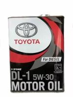 Синтетическое моторное масло TOYOTA Castle Diesel Oil DL-1 5W30, 4 л, 4 кг, 1 шт