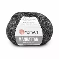 Пряжа для вязания YarnArt 'Manhattan' 50гр 200м (56% металлик, 7% шерсть, 7% вискоза, 30% акрил) (915 серый), 10 мотков