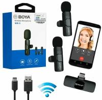 Микрофон / Петличный / Микрофон накамерный BOYA WM-6 Type-C 2 MIC