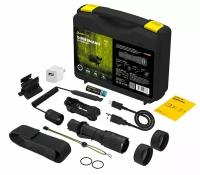 Фонарь светодиодный тактический Armytek Dobermann Extended Set (Набор), холодный свет, аккумулятор