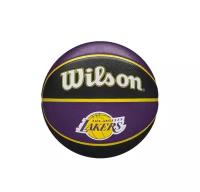 Баскетбольный мяч Wilson NBA Los Angeles Lakers, черно-фиолетовый, размер 7