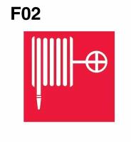 Знаки пожарной безопасности F02 Пожарный кран ГОСТ 12.4.026-2015 200мм 1шт